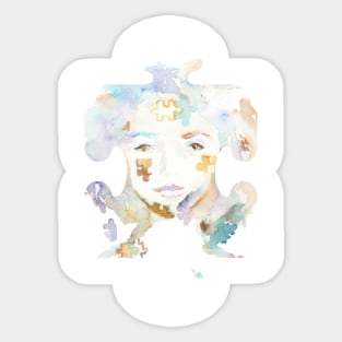 "Lexi" by Jess Buhman Autism Print Sticker